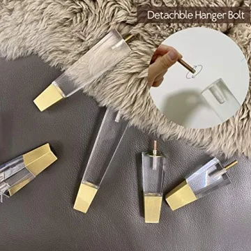 JEREVER Acrylic Furniture Legs Modern Clear Decor DIY