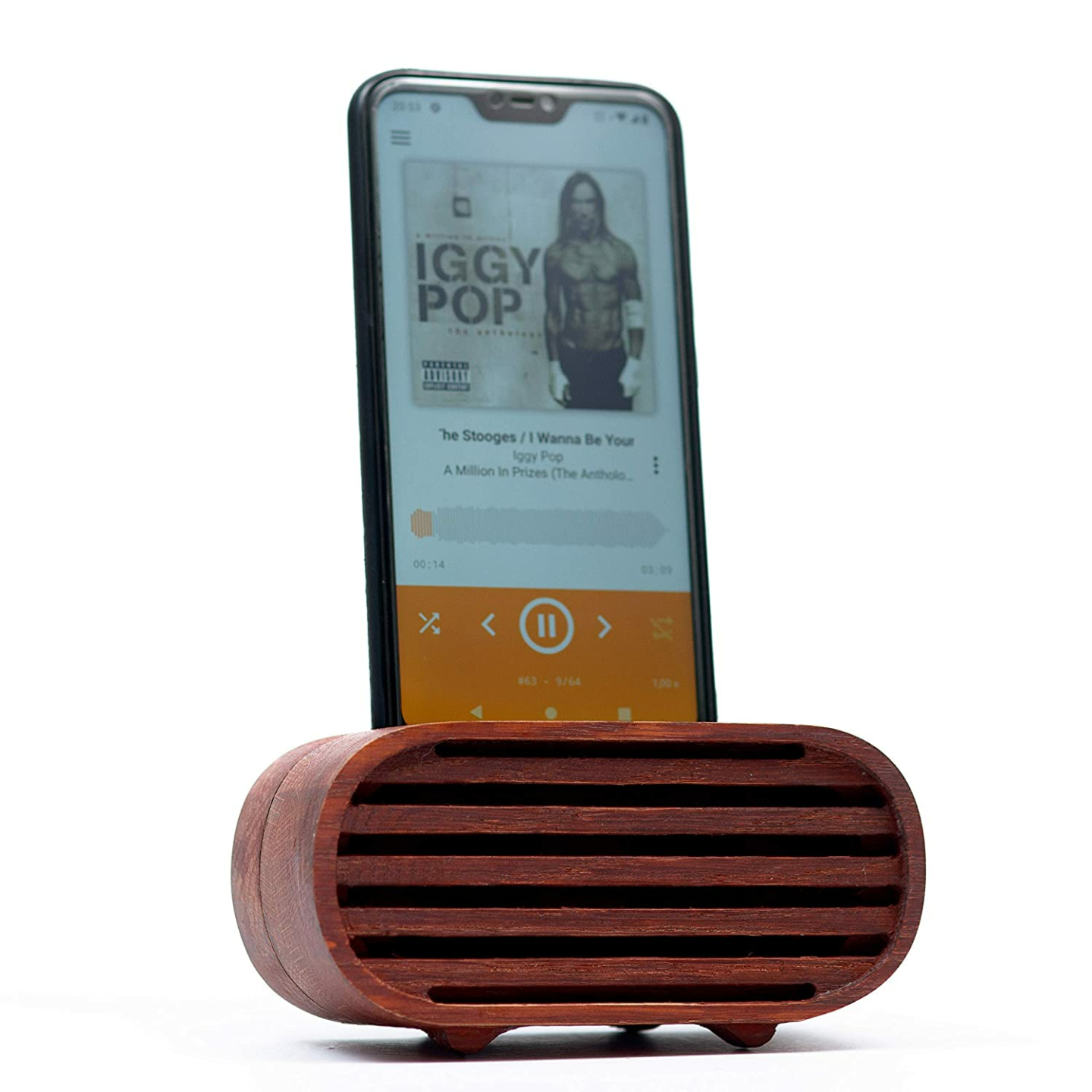 Wooden Phone Speaker - Engraved Oak Christmas Gift