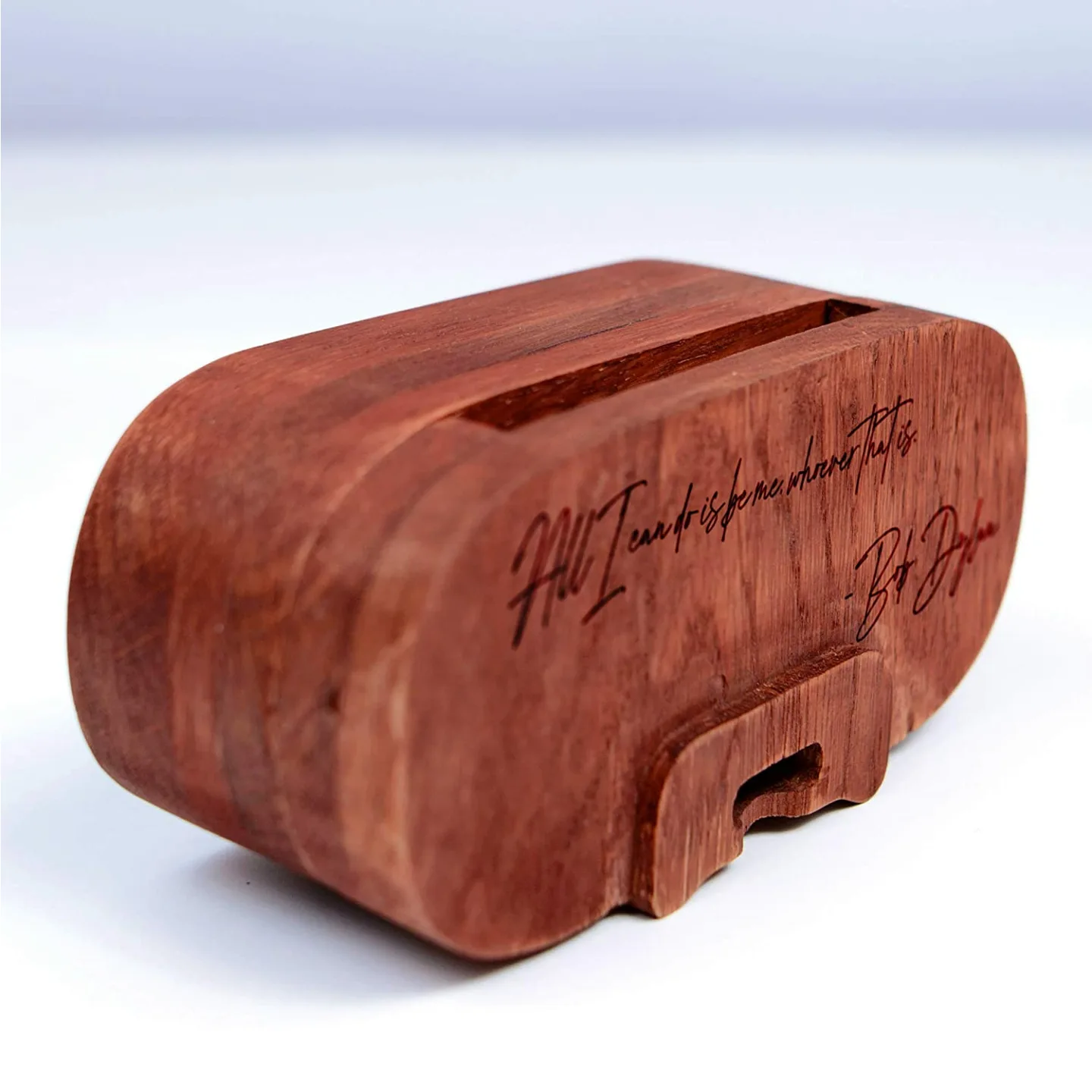 Wooden Phone Speaker - Engraved Oak Christmas Gift