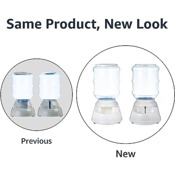 Automatic Pet Water Feeder Set 6-Pound 1-Gallon Gray