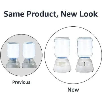 Automatic Pet Water Feeder Set 6-Pound 1-Gallon Gray