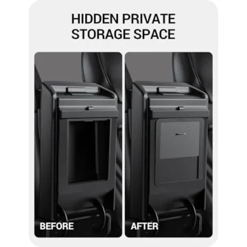 BASENOR Tesla Model 3 Model Y Armrest Hidden Storage Box