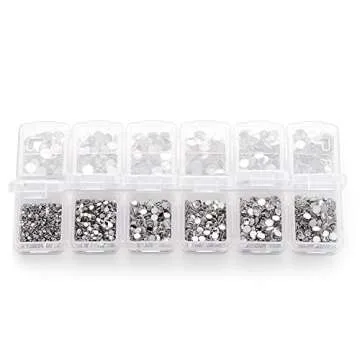 Zealer Clear Crystal Rhinestones 1800pcs Art Beads
