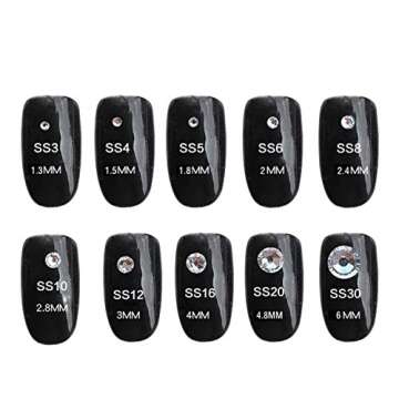 Zealer Clear Crystal Rhinestones 1800pcs Art Beads