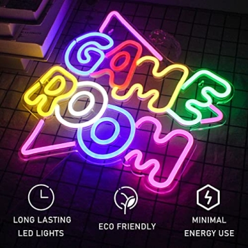 Gamerneon Large LED Neon Signs for Game Room Decor