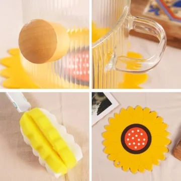 Clear Glass Cooking Pot With Lid And Brush On Stove - 1.8L(61oz) Borosilicate Glass Simmer Pot With Cover - Glass Cookware Stovetop Pot Set For Pasta Noodle, Soup, Milk