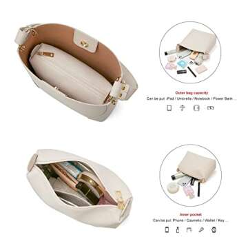 FOXLOVER Designer Leather Hobo Bags for Women