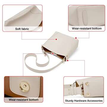 FOXLOVER Designer Leather Hobo Bags for Women