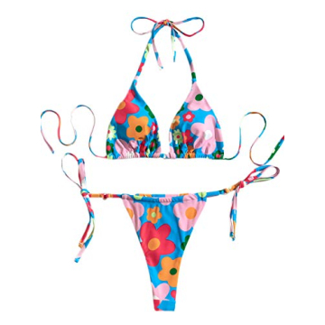 SOLY HUX Floral Print Bikini Set for Trendy Summer Style