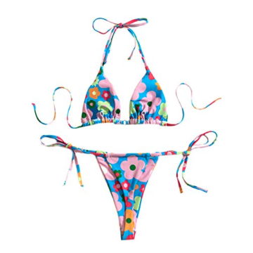 SOLY HUX Floral Print Bikini Set for Trendy Summer Style
