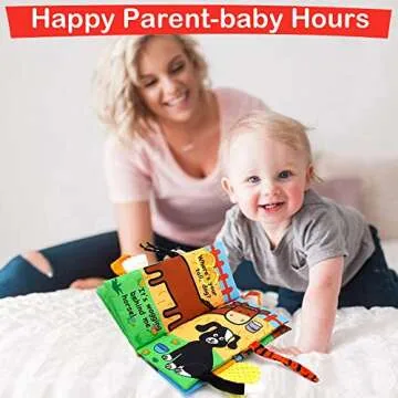 Baby Books Toys 0-6 Months Soft Plush Sensory Play Set