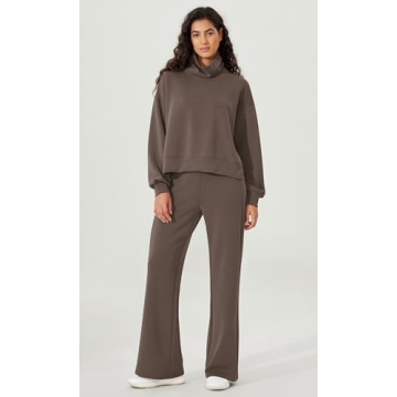 ODODOS Modal Soft Turtleneck Sweatshirt for Women