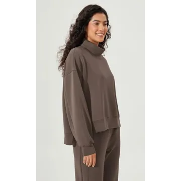 ODODOS Modal Soft Turtleneck Sweatshirt for Women