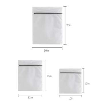 Lingerie Bags for Washing Delicates,Small Fine Mesh Laundry Bags,3Pcs(1 Large,1 Medium,1 Small)