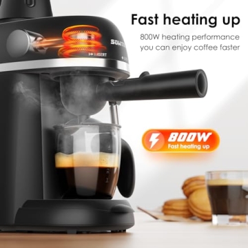 SOWTECH Espresso Coffee Machine Capable of 1-4 Cups for Coffee Lovers