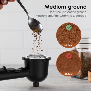 SOWTECH Espresso Coffee Machine Capable of 1-4 Cups for Coffee Lovers