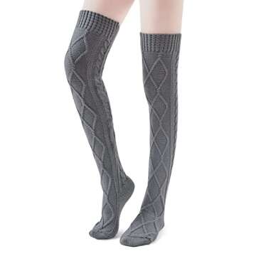 Warm and Stylish Pcavin Thigh High Socks for Women