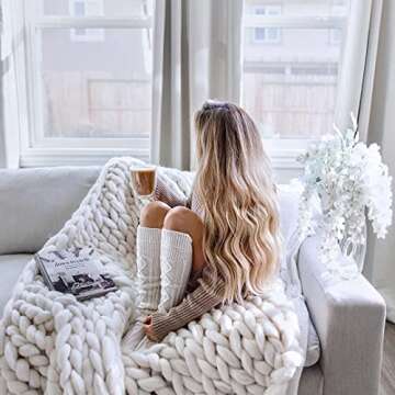 Warm and Stylish Pcavin Thigh High Socks for Women