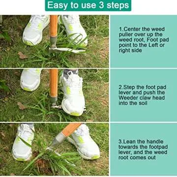 SOMOLUX 45'' Ergonomic Weed Puller for Effortless Gardening