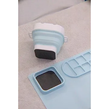 Silicone Painting Mat with Magnetic Cup and Kids Aprons