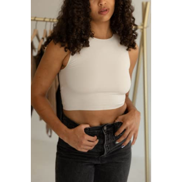 Almere High Neck Crop Top for Women - Stylish Comfort