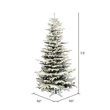 Vickerman Flocked Sierra Fir 7.5' Christmas Tree Unlit