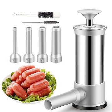 Sausage Stuffers, Homemade Sausage Maker Tool Fast Sausage Filling for Kitchen, Stainless Steel Vert...