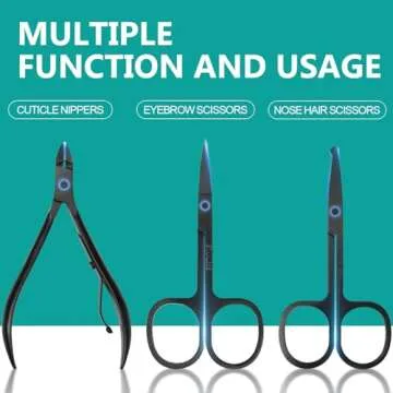 Manicure Set, Professional Nail Clippers Pedicure Kit 26 Pieces Nail Care Tools for Travel & Grooming (Black)