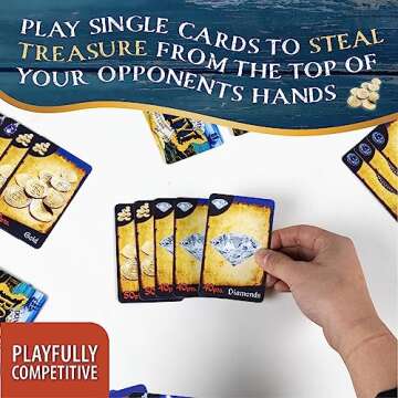 Don't Touch My Booty, The Pirate Plundering Party Game, Cover Your Buried Treasure, Easy to Learn Game for Kids, Teens and Adults Ages 5 and up