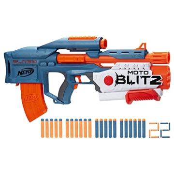 Nerf Elite 2.0 Motoblitz Blaster with Scope - Dual Blasting Modes for Ultimate Fun!