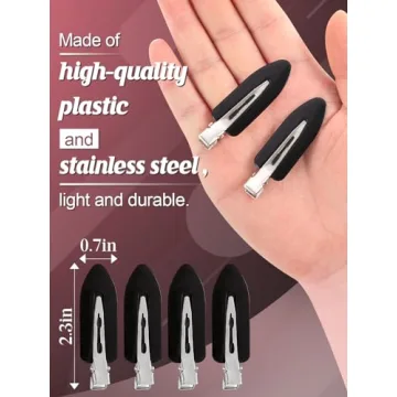 Stylish MADHOLLY 6Pcs No Bend Hair Clips for Women and Girls