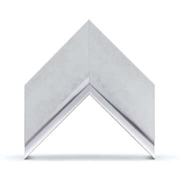 Contemporary Silver Deco TV Frame for Samsung The Frame