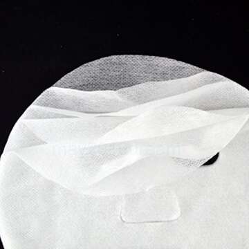 GBSTORE 100 Pcs DIY White Color Natural Spa Skin Care Skin Fiber Paper Pre-cut Facial Paper Sheet Facial Mask