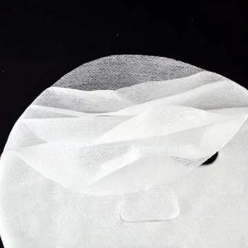 GBSTORE 100 Pcs DIY White Color Natural Spa Skin Care Skin Fiber Paper Pre-cut Facial Paper Sheet Facial Mask