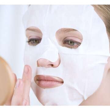 GBSTORE 100 Pcs DIY White Color Natural Spa Skin Care Skin Fiber Paper Pre-cut Facial Paper Sheet Facial Mask