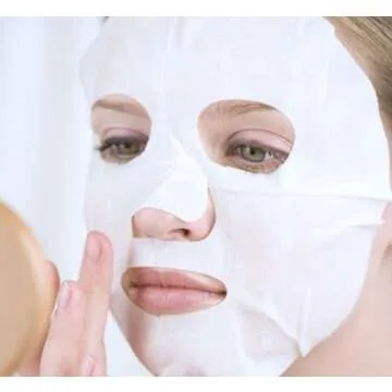 GBSTORE 100 Pcs DIY White Color Natural Spa Skin Care Skin Fiber Paper Pre-cut Facial Paper Sheet Facial Mask