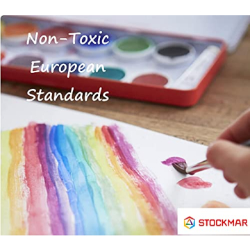 Stockmar Opaque Color Box - Set of 12 High-Quality Paints