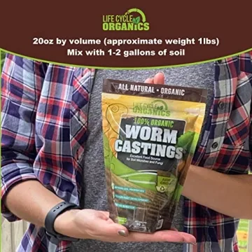 Life Cycle Organics 20 oz Organic Worm Castings - Plant Superfood