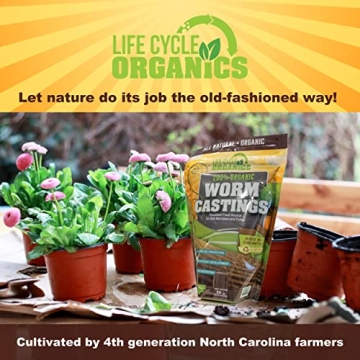 Life Cycle Organics 20 oz Organic Worm Castings - Plant Superfood