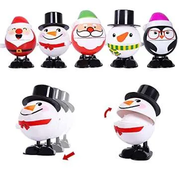 Max Fun 24 Pack Christmas Wind Up Toys Stocking Stuffers for Christmas Party Favors Goody Bag Filler (Christmas)