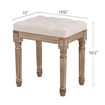 Elegant VONLUCE Ottoman Stool - Versatile Home Accent