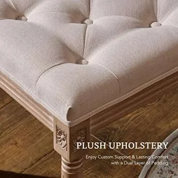 Elegant VONLUCE Ottoman Stool - Versatile Home Accent