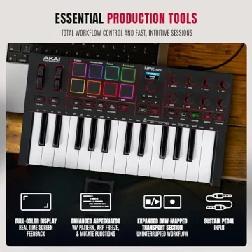Akai Professional MPK Mini IV - Ultimate MIDI Controller for All