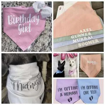 Gofshy 5PCS Cute Bandanas for Small Dogs and Cats