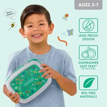 Leak-Proof Bento Lunch Box for Kids Age 3-7