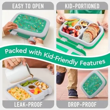 Leak-Proof Bento Lunch Box for Kids Age 3-7