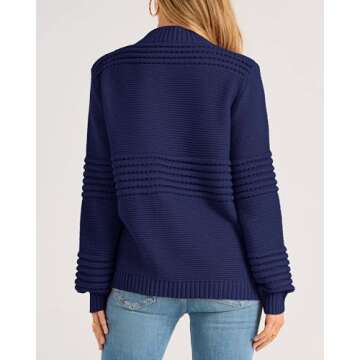 KIRUNDO Knit Sweater for Women - Trendy Fall Winter Wear