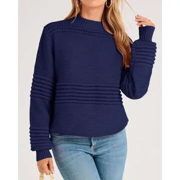 KIRUNDO Knit Sweater for Women - Trendy Fall Winter Wear