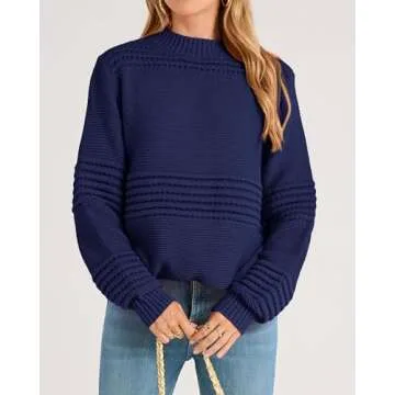 KIRUNDO Knit Sweater for Women - Trendy Fall Winter Wear