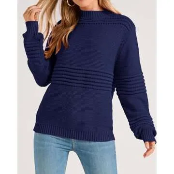 KIRUNDO Knit Sweater for Women - Trendy Fall Winter Wear